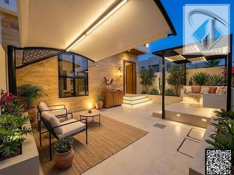 Own a villa for the same cost as rent. It boasts an exceptional location and a special price—inclusive of registration and ownership transfer fees—and، Al Helio