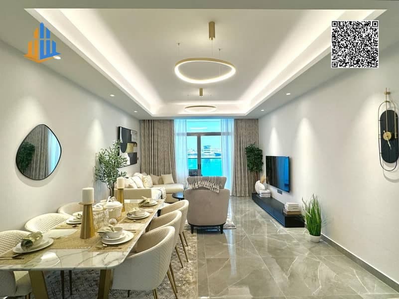 Excellent investment opportunity at Ajman Creek Towers | 2 Bedrooms + Living Room, 1,563 sq. ft. | Negotiable price | 5-year payment plan | High floor, photo 2