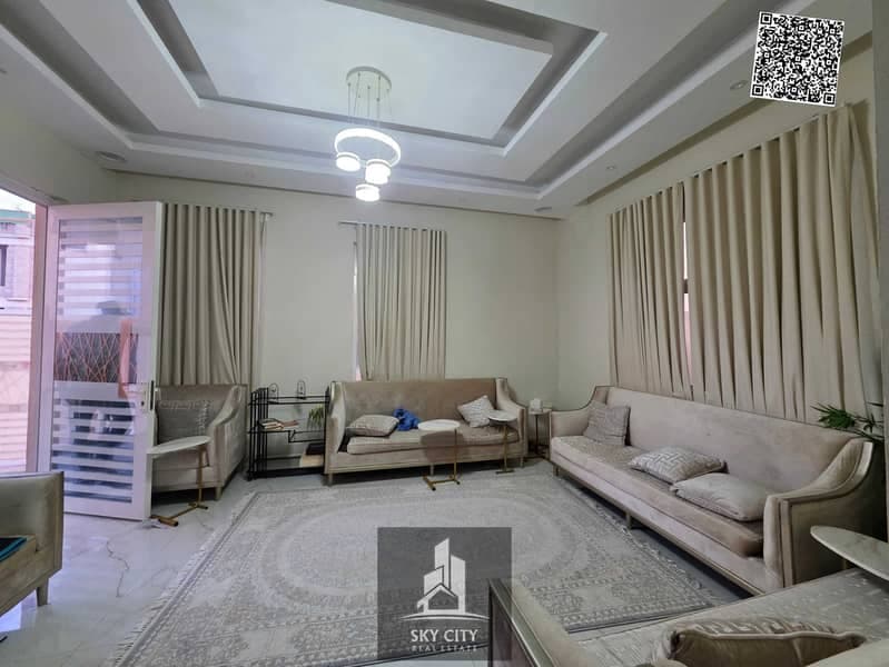 Located behind Al-Hamidiyah Park: A 5-bedroom villa, ready for immediate occupancy. Electricity, water, and air conditioning are included—an exception, Al Yasmeen