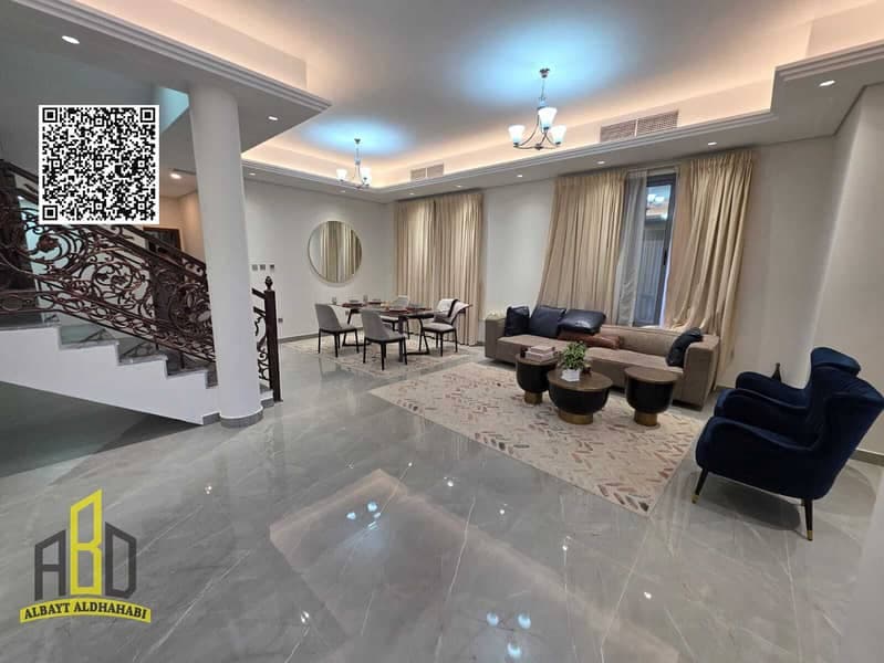 Villa with high-quality personal finishing; includes water, electricity, and air conditioning., Al Helio