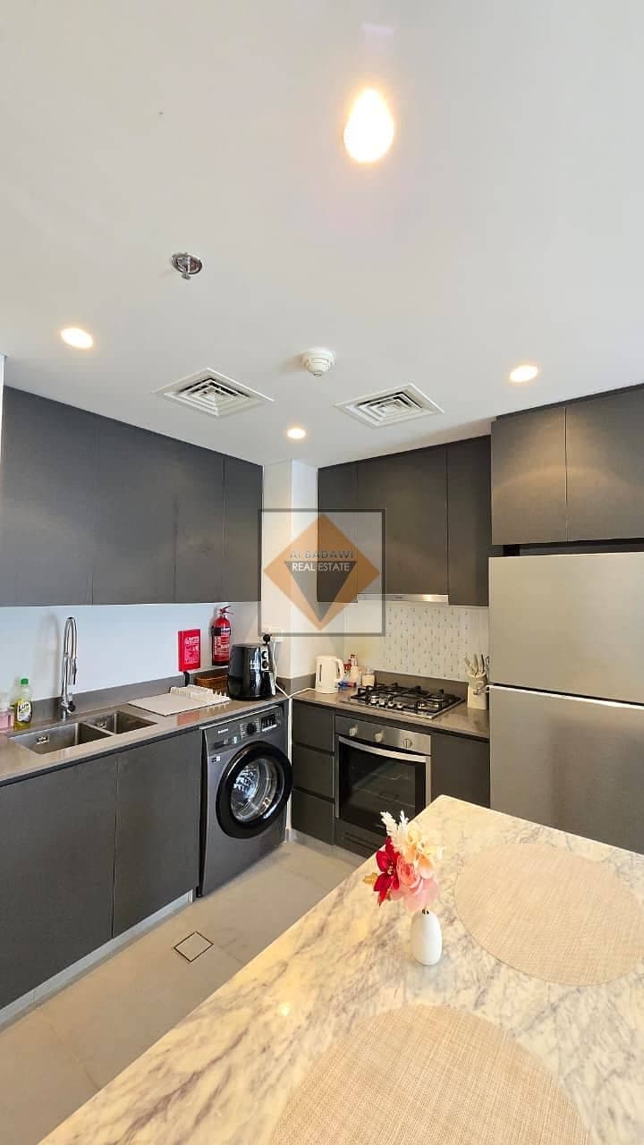 Fully Furnished 1-Bedroom Apartment for Sale in Tiraz 1, Aljada, Sharjah | Pool View | 709 Sq. Ft., photo 3