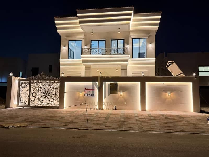 Villa for sale at ajman| al zahia area| 4 master rooms, majlis, 2 hall, maid room, central A\C| freehold for all nationalities| the price negotiable.، Al Helio