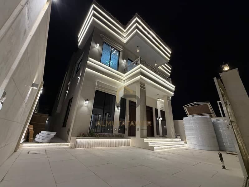 Villa for sale at ajman| al zahia area| 4 master rooms, majlis, 2 hall, maid room, central A\C| freehold for all nationalities| the price negotiable.، الصورة 2