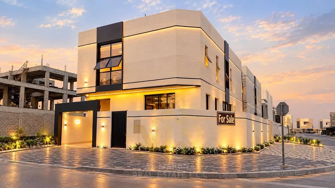 Luxurious Corner Villa for Sale in Al Bahia, Ajman | Majestic Facade & VIP Finishing | 3,500 Sq. Ft. Built-up Area | The Epitome of Luxury and Distinc, Al Bahia