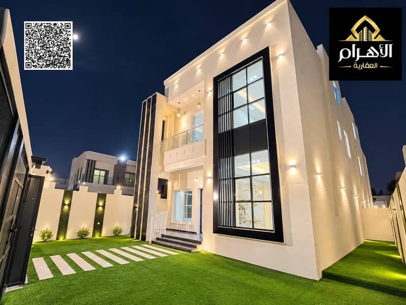Luxury Corner Villa for Sale in Al Helio 2 – Ajman | Two Floors + Roof | Stone Facade | Corner Plot (Two Streets) | Facing Amenities, photo 2