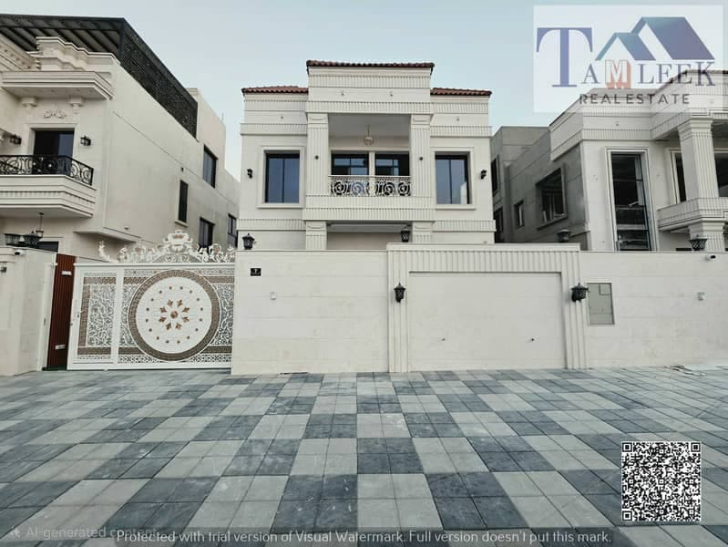 Luxury villa for sale in Al Zahya area, including registration fees, with the possibility of bank financing and a special discount for cash., Al Helio