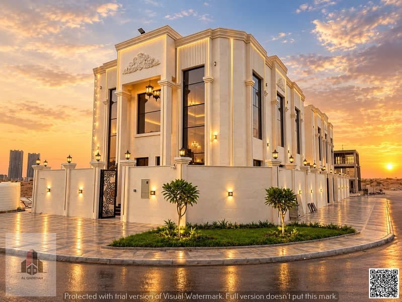 Corner villa for sale; registration and ownership transfer fees included., Al Helio