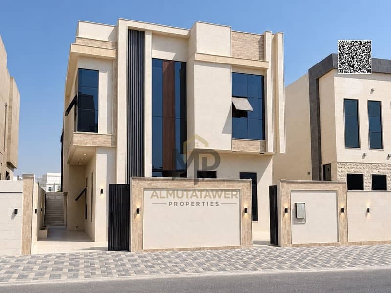 Villa for sale on Sheikh Mohammed Bin Zayed Road, situated on a main street near the park., Al Zahya